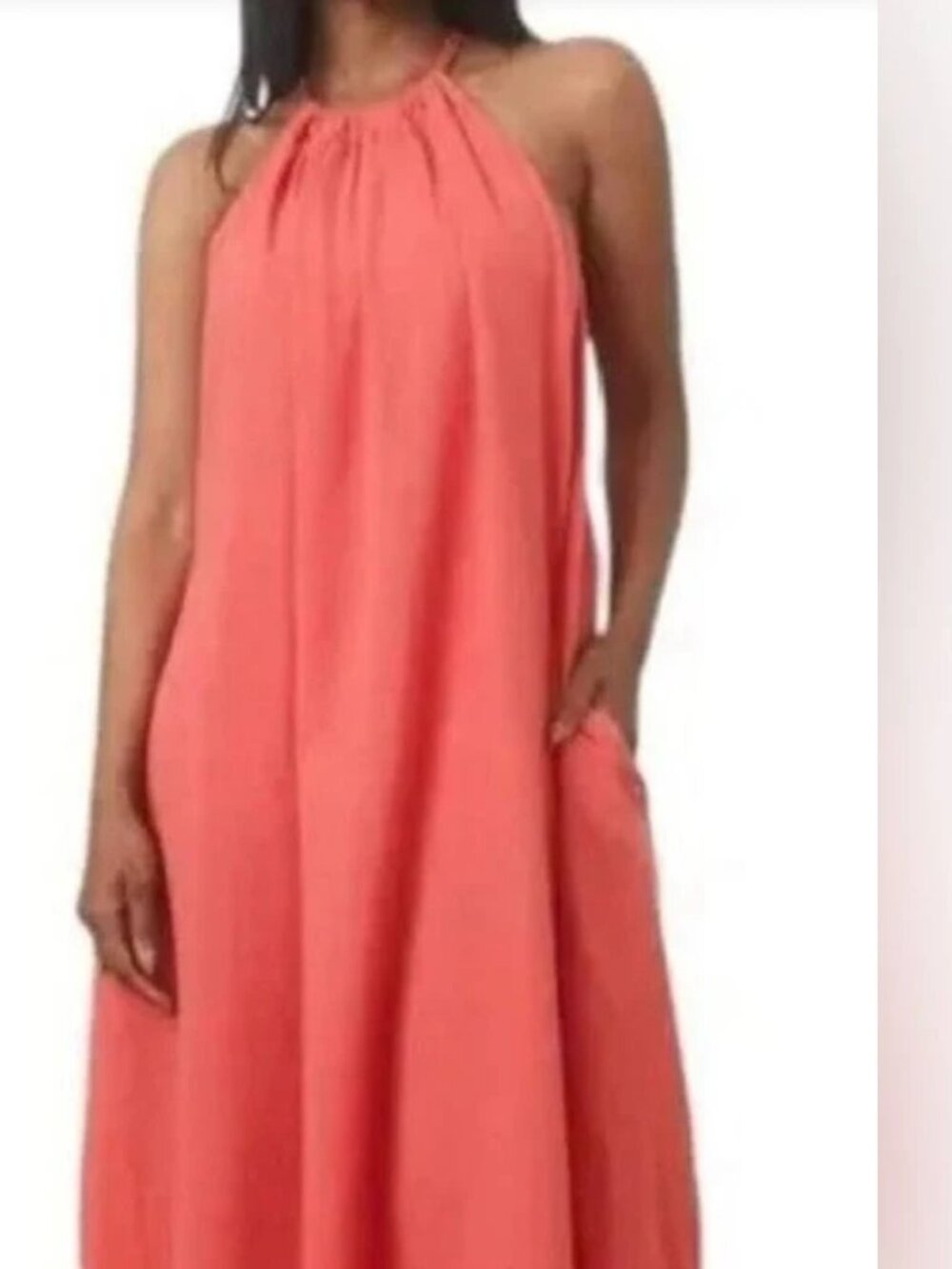Shebird Sofia Gauze Halter Bra Dress Pink, Size S